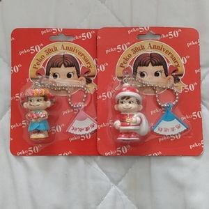 $5 Peko 50th Anniversary Key chain Set Figurine